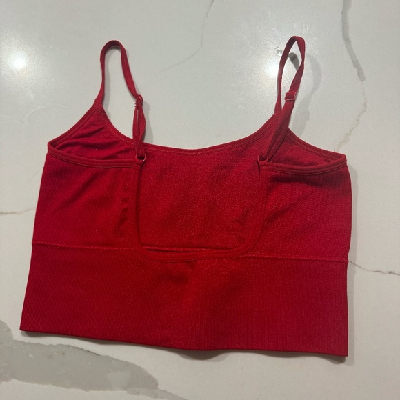 Garage: Cropped Red Tank Top - Picture 3 of 4